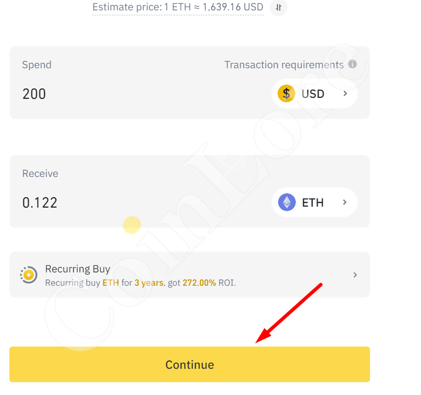 Binance How to Buy Step 7